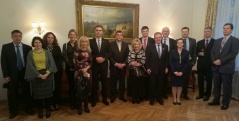 26 November 2015 The members of the Parliamentary Friendship Group with Hungary at the Hungarian Embassy